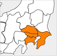 ①都内を中心に関東へ展開!